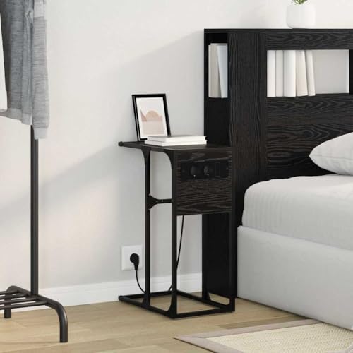 Table d'appoint bois stable pour chambre ordonnée sans câbles apparents - 5