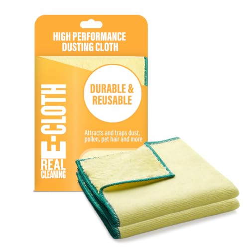 E-Cloth High Performance Dusting Cloth, Reusable & Dual-Sided - 2 Pack