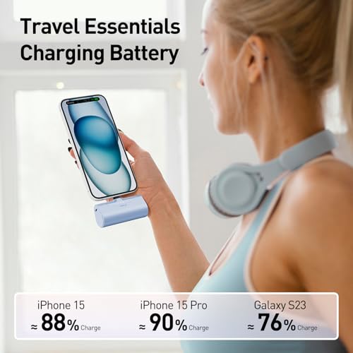 Image of iWALK Portable Charger for iPhone 17 /16 /15 USB-C Small Power Bank 20W 4,500mAh Fast Charging Battery Pack Compatible with iPhone 15 /16 /17 Plus /17 Pro /17 Pro Max, Samsung Galaxy S25 /S24 /S23 Android