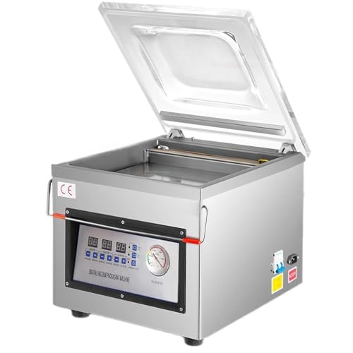 Professional Chamber Vacuum Sealer, Automatic Control,6.5 Cbm/h,12'Sealing Width,Stainless...