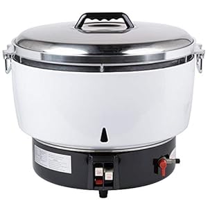 GRCNAT Natural Gas 110 Cup (55 Cup Raw) Gas Rice Cooker – 14,000 BTU