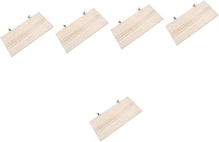 Balacoo 5 Pçs Hamster Trampolim Gaiola De Hamster De Madeira Brinquedos De Chinchila Brinquedos De Animais De Madeira Gaiola De Chinchila Placa De Madeira Acessórios Para Gaiola De