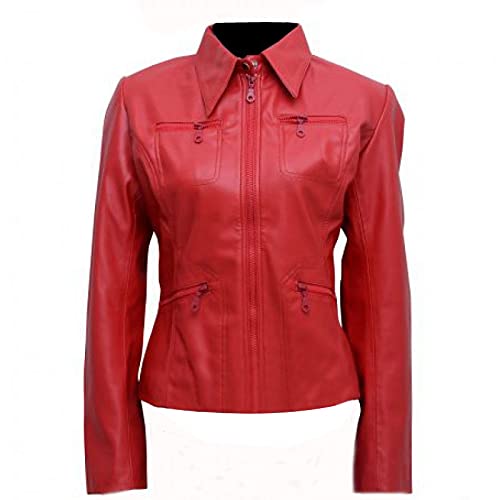 L (14) - Red - Genuine Leather - Emma Swan Jacket