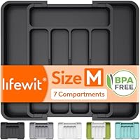 Lifewit Expandable Kitchen Drawer Organizer only border=