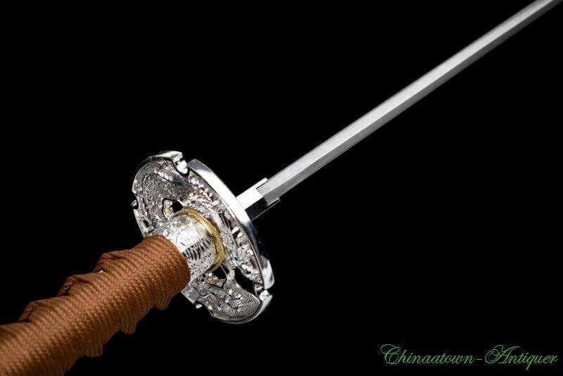 Japanese Sword Samurai Katana Pattern Steel Blade Sharp Blade Combat Ready #3995