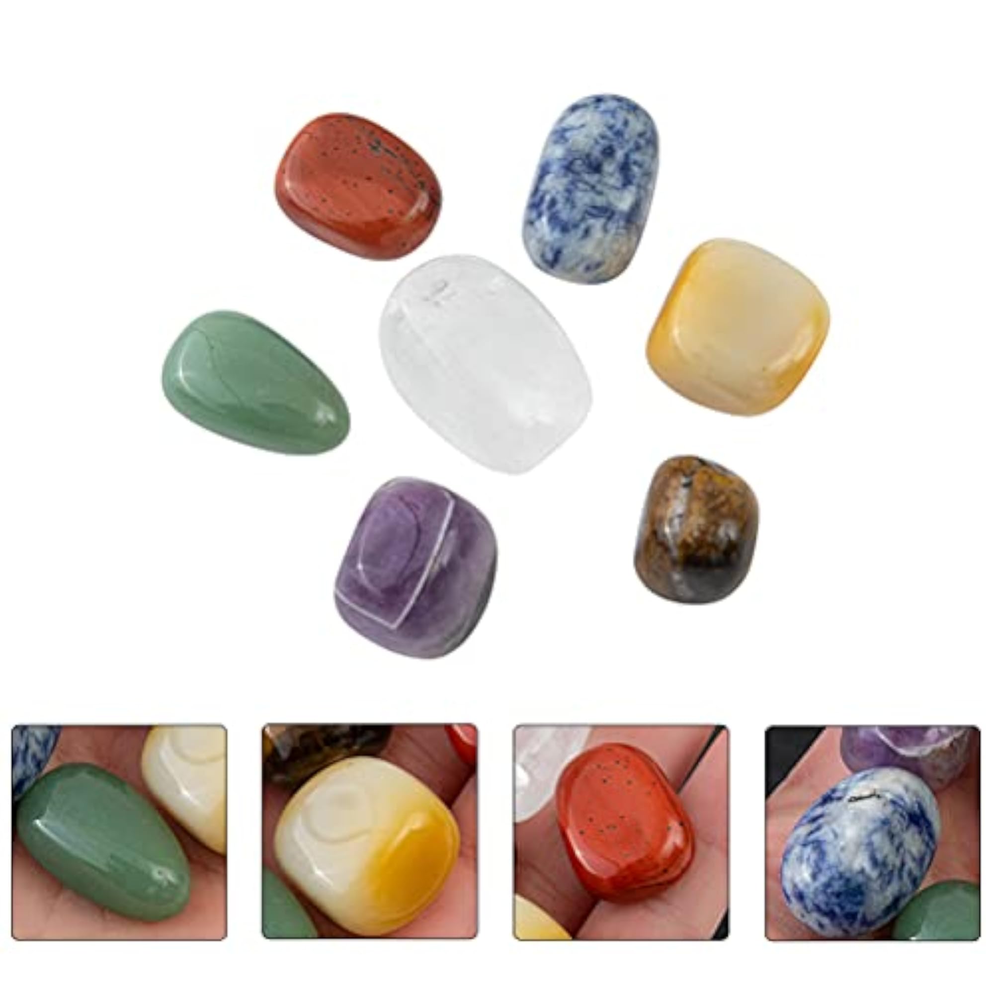 7pcs Natural Crystal Stone Healing Decoration Set