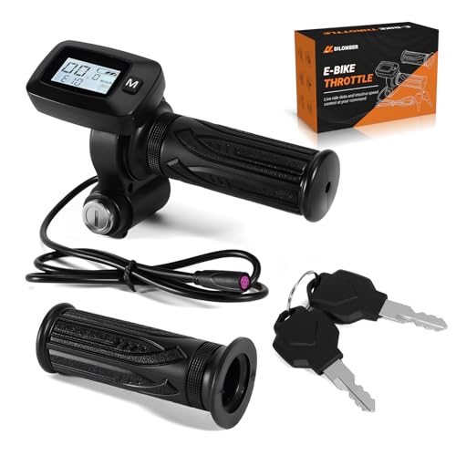 Dilomber Upgraded E-Bike Throttle 48V w/M Button Fits for Tutti/Tutto/Tuttio Soleil01 Electric Dirt Bike Soleil 01 Only New Version (with M) Non-Interchangeable with Old Throttle (Without M)