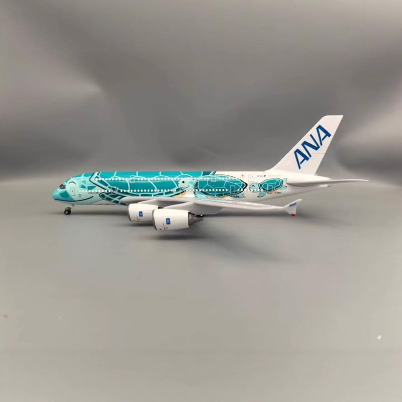 QIDS Airplane Model 42 CM – ANA Japan Airlines A380 Green Turtle