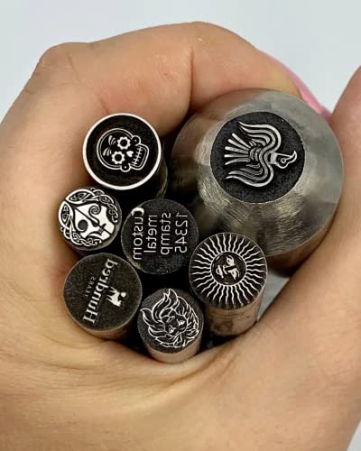 Sello De Metal Personalizado - Troquel De Metal Personalizado - Sellos De Metal - Sello De Perforación De Joyería - Sello De Acero - Sello De Metal Diminuto De Troquel Personalizado