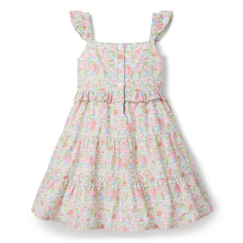 Janie and Jack Girls' Flutter Sleeve Ditsy Floral Dress (Toddler/Little Big Kid)2