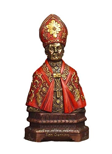 Paben Articoli Religiosi Statua busto San Gennaro cm. 14