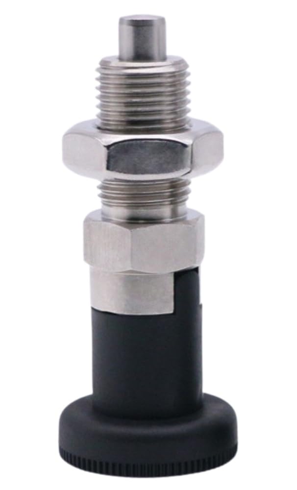 Push Fit Ball Nose Spring Plunger, Carbon Steel Self Locking Indexing Plunger Spring Knob Plunger Positioning Pins Lock Pin Bolt Self Locking Indexing