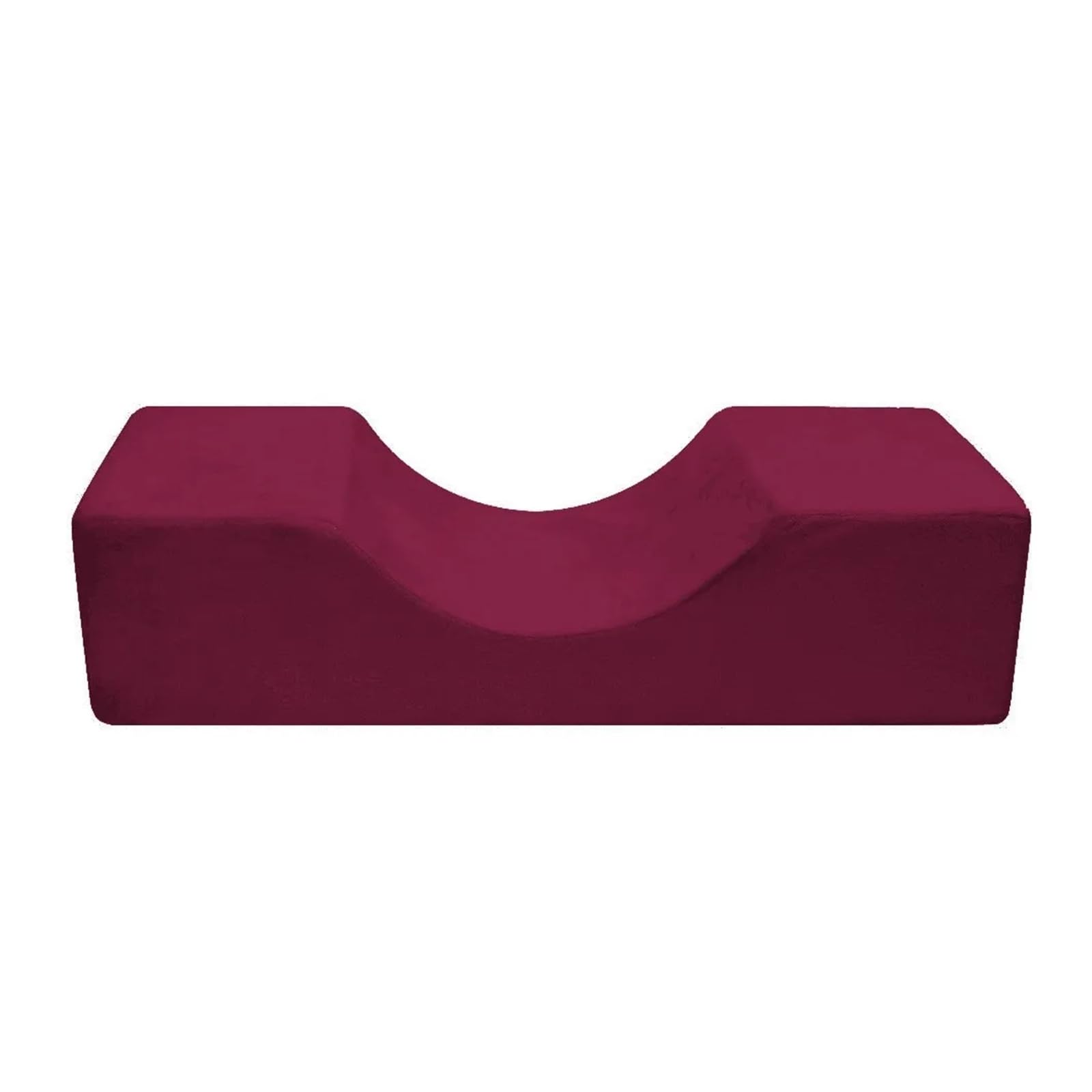 Lukywang Burgundy Lash Pillow Grafted Eyelash U-Shaped Pillow Grafting U-Shaped Beautiful Beauty Pillow(Burgundy)