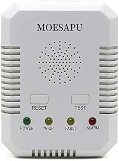 Plug-in Carbon Monoxide Detector and Natural Gas Detector Alarm Combination 2-in-1 Co Combustible Gas Detector,Propane,LPG,Gas Leak Detector for Kitchen/Home
