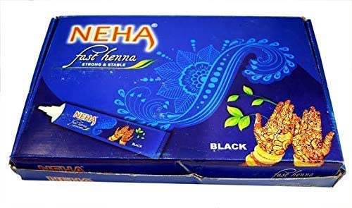 Arjav Neha Herbal Mehendi black Tattoo Paste Tubes 10pis-image-43