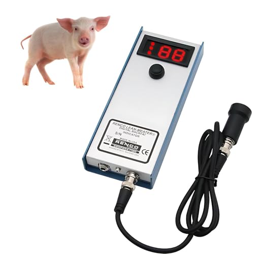 Instrumento de medición de grosor de grasa dorsal de cerdo, medidor portátil de grasa dorsal con luz indicadora, adecuado para el hogar o comercial