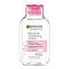 Garnier Micellar Cleansing Water, All-in-1 Makeup Remover and Facial Cleanser, For All Skin Types, 3.4 Fl Oz (100mL), 1 Count (Packaging May Vary)
