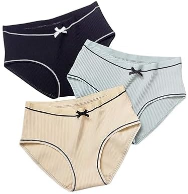 Synovatic Women's Cotton Hipster Panties, Mid Waist, Seamless and Invisible Panties Random Colors