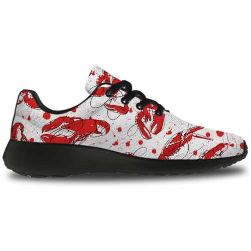 Generic Lobster Print Shoes for Men Women Lightweight Comfort 3D Print Running Tennis Walking Sneakers Gifts for Him Her 6