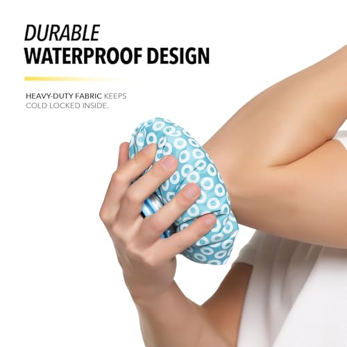 Image of Boldfit Hot Water Bag Ice bag for Pain Relief Cold Ice Pack for Injuries, and Cold Therapy Comes with Leak-free Closure - Blue 7.5 Inch - Pack of 2