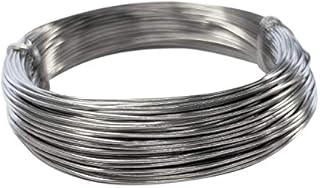 Kids B Crafty 1mm Galvanised Garden Wire Craft 30 Metres Metal for Florist Modelling Gardening Vine Plants Support Thin Mod ROC Craft Wire - Floral Wire - Silver Wire