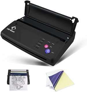 Thermal Copier Life Basis Tattoo Stencil Transfer Copier Printer Tattoo Transfer Machine with 10 Free Stencil Sheets for Tattoos Black Update Version