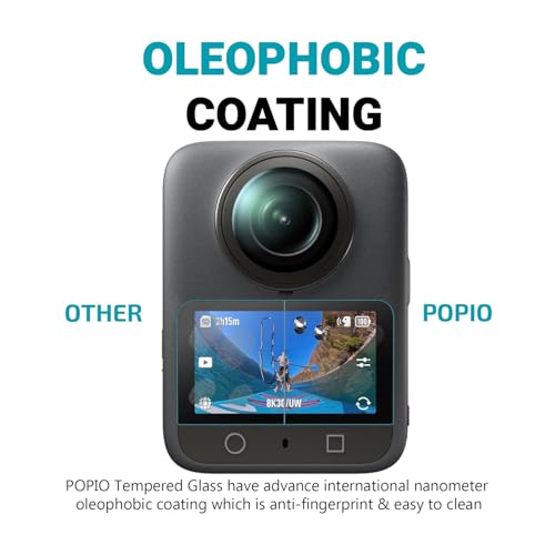 Image of POPIO Military-Grade Gorilla Tempered Glass for DJI Osmo 360 Action Camera | Edge-to-Edge Screen Protection | Ultra Clear | Pack of 2