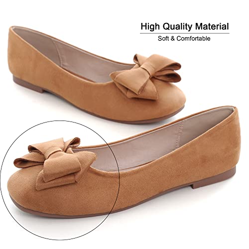 Image of Dear Time Women's Flats Shoes Bowknot Dressy Ballets Loafers Wedding Business Casual Walking Shoes