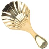 jojofuny Messing Teelöffel Kleiner Teeschaufel Metall Kaffeebohnenlöffel für Losen Tee und Gewürze