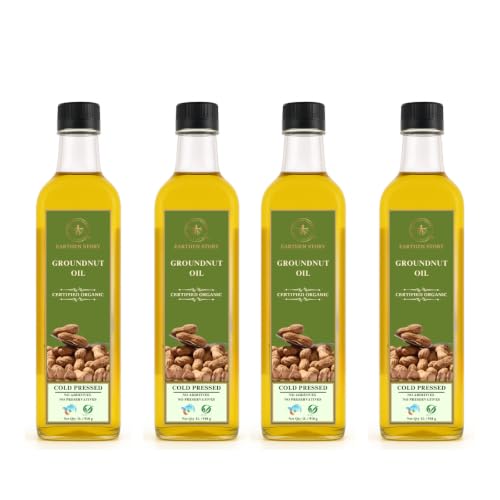 Image of Earthen Story Certified Organic Cold Pressed Groundnut Oil, 4L
