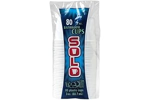 Solo Cups 3 oz: Disposable Plastic Bathroom Cups for Efficient Dispensing