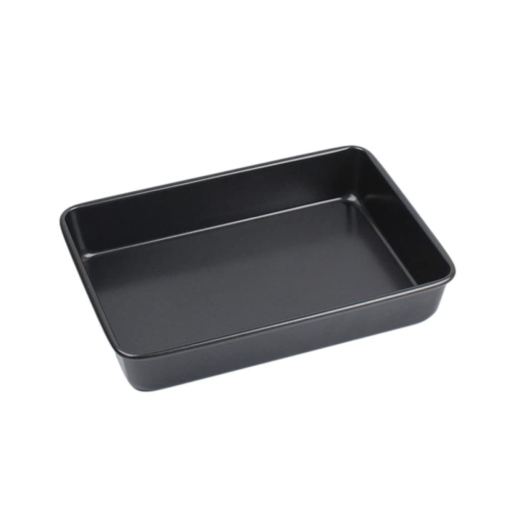 ACiyD Bandeja Rectangular para Hornear de Acero al Carbono Negro, Pan Tostado, Pan, Pastel, Utensilios para Hornear, repostería, Utensilios para Hornear antiadherentes (34,3x24,1x6,2 cm)