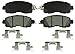 BOSCH BC1650 QuietCast Premium Ceramic Disc Brake Pad Set - Compatible with Select Nissan Altima, Leaf; FRONT