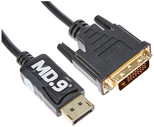 MD9 Cabo Displayport para DVI-D de 1,80 metros - Alta Definição - Imagem - Vídeo - Áudio - Conexão M