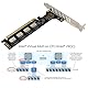 NFHK Adapter PCI-Express 4.0 PCIE 8X Abnehmbar auf Dual Oculink SFF-8612 SFF-8611 VROC Raid0 Adapter für U.2 SSD eGPU Externes Grafikkartendock