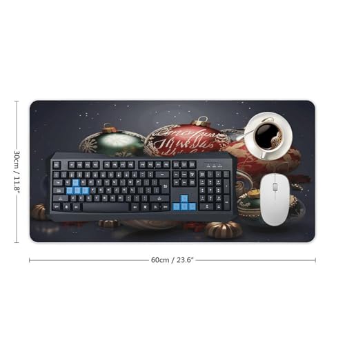 Christmas Balls Desk Pad con base de goma grande miniatura 2