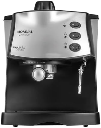 MONDIAL Máquina de Café Espresso Coffee Cream, Preto/Inox, 800W, ...
