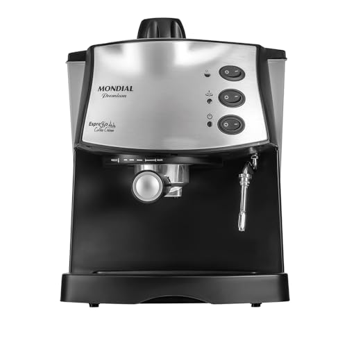 Máquina de Café Espresso Coffee Cream, Mondial, Preto/Inox, 800W,...