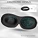 Bonuci 12 Pack Sleep Mask Blackout 3D Eye Mask for Ultralight Sleeping Night Blindfold Eye Covers with Adjustable Strap for Men Women Travel Gift Back and Side Sleeper (Black)