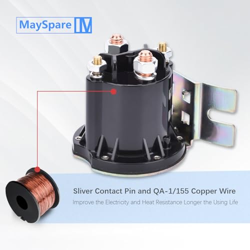 image for MaySpare Solenoid Relay Switch 12 Volt 4 Terminal Trombetta PowerSeal 