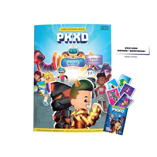 Kit Livro ilustrado oficial PK XD + 10 envelopes + Brinde