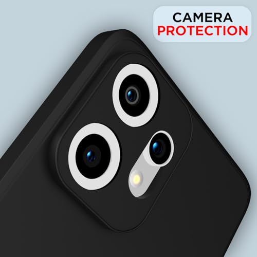 Image of Outlouders Back Cover for CMF by Nothing Phone 2 Pro 5G | Camera Protection | Durable Soft Matte Silicone Bumper Case (Black)