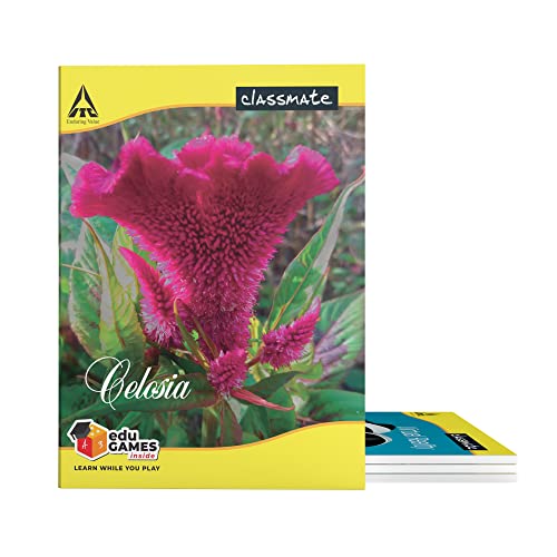 Image of Classmate Notebook - Single Line & Octane- Blue Ball Pens (Pack Of 5), 72 Pages