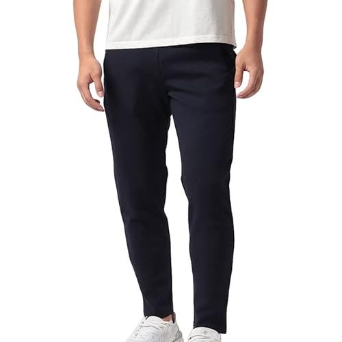 [デサント] ロングパンツ 防風 保温 ストレッチ 定番 MOVESPORT トレーニング メンズ ネイビー 標準