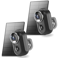 Black - 2 Pack Solar Cam