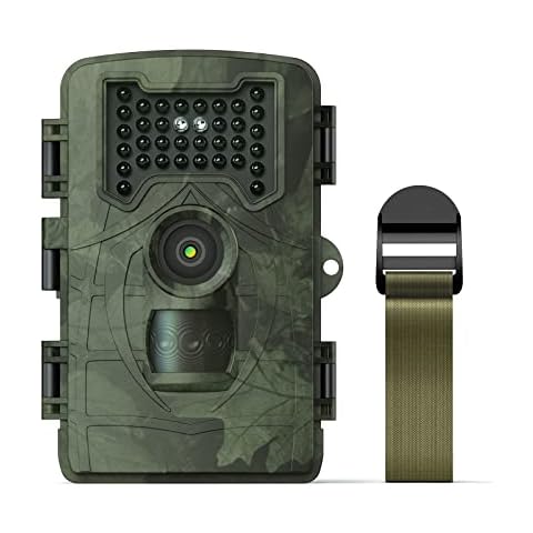 Aomiun 36MP 1080P Day Night Photo Video Taking Trail Camera Multi-function Outdoor Huntings Animal Observation House Monitoring IP54 Waterproof with 34 Infrared Lights Camera Without Storage Card Cover