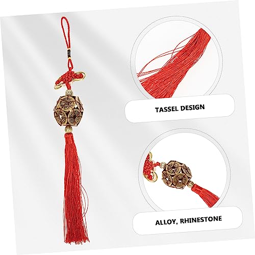 OUNONA Pendurador para carro de moedas de cobre Ten Emperors pingente festival da primavera moeda fe