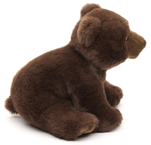 Uni-Toys - Eco-Line - Braunbär, sitzend - 100% recyceltes Material - 20 cm (Länge) - Plüsch-Bär - Plüschtier, Kuscheltier