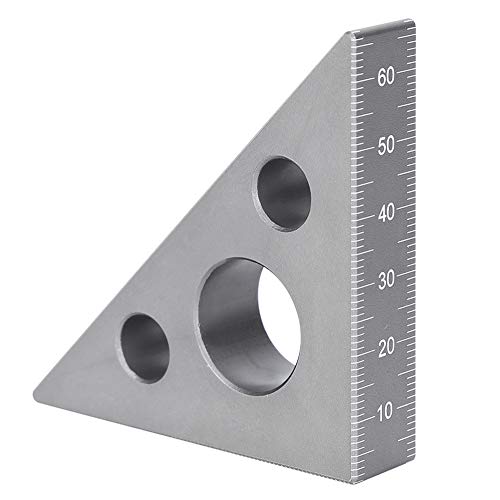Regla triangular aluminio 45/90 grados miniatura 3