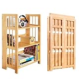 Photo Gallery premier housewares mobile con 3 scaffali in legno di albero della gomma, 96 x 70 x 30 cm Photo Gallery premier housewares mobile con 3 scaffali in legno di albero della gomma, 96 x 70 x 30 cm